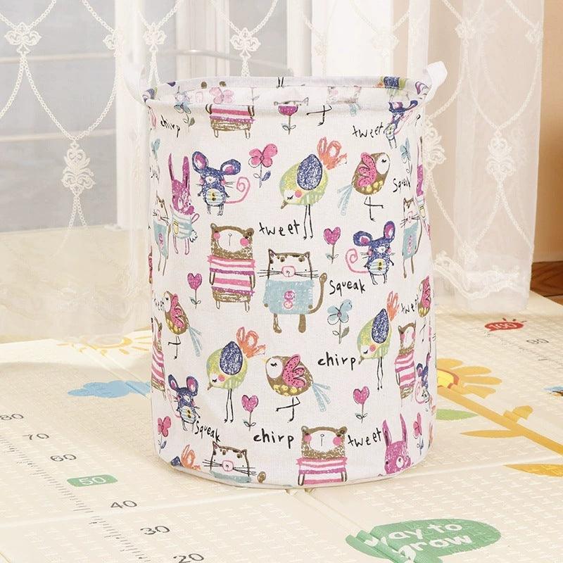 Home Fabric Folding Storage Dirty Laundry Basket - Amazitshop