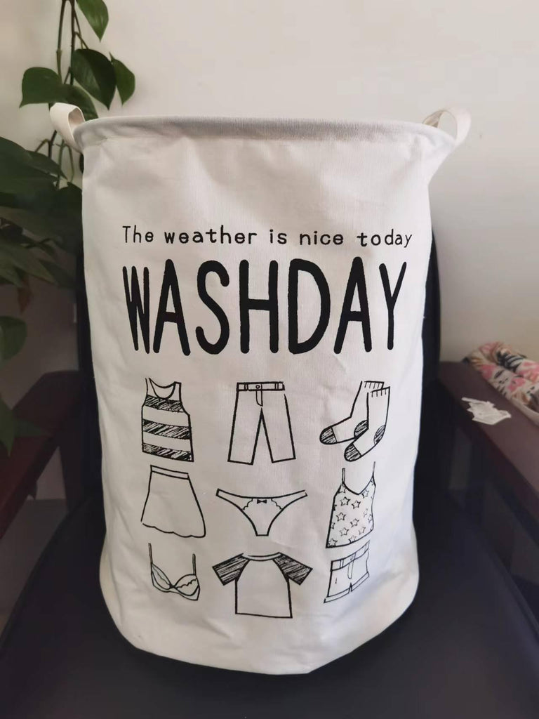 Home Fabric Folding Storage Dirty Laundry Basket - Amazitshop