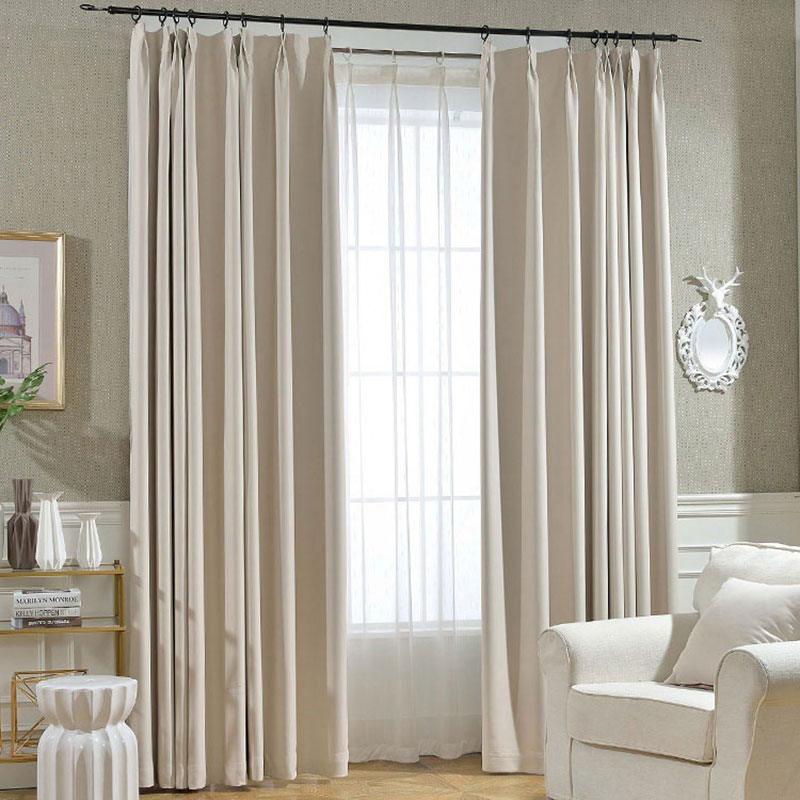 Home Fashion Herringbone Pattern Chenille Blackout Curtains - Amazitshop