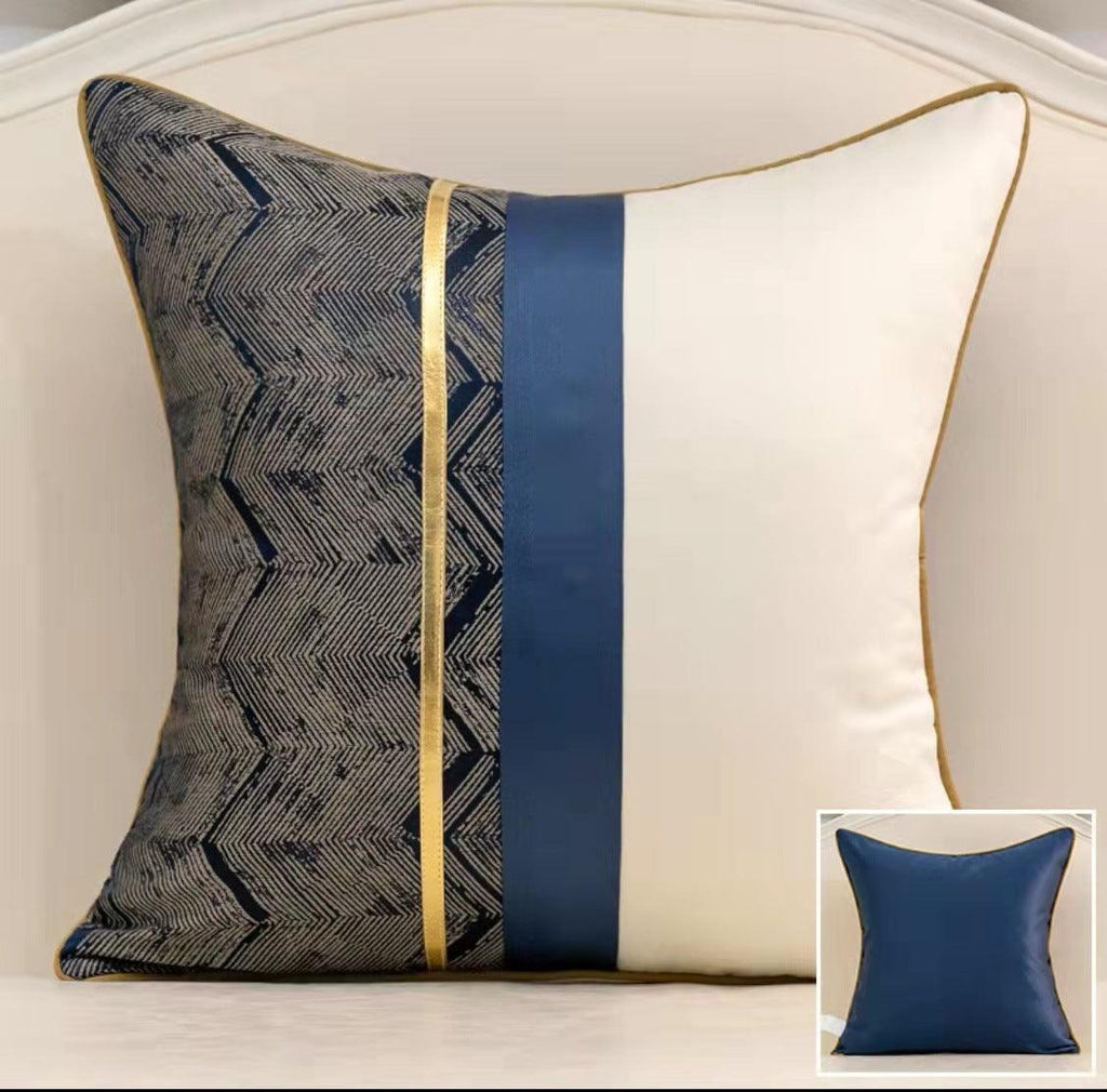 Home Fashion Splicing Pillow Cover Home Model Room Decoration - Amazitshop