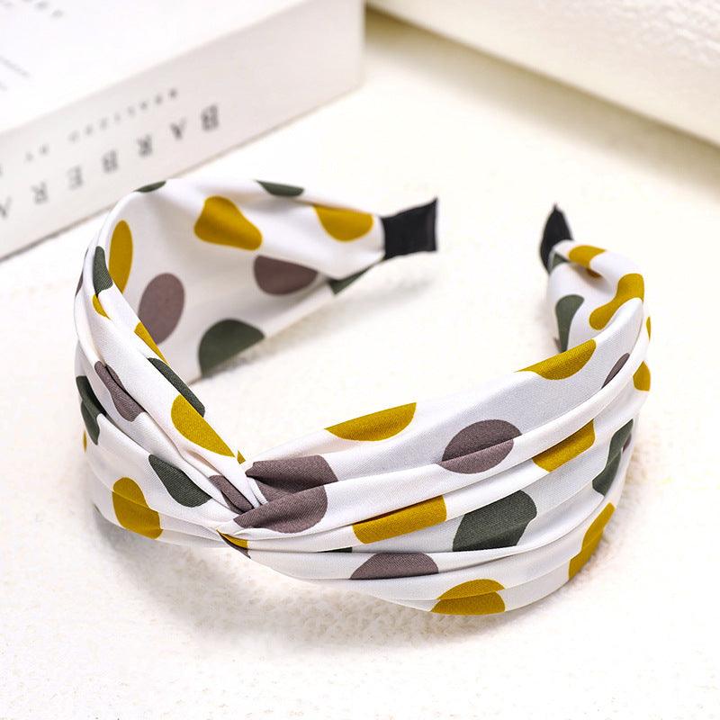 Honey House Jewelry Hair Hoop Girls Polka Dot Wide Side Hairpin - Amazitshop