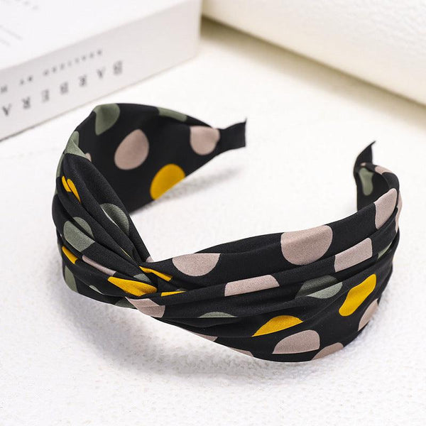 Honey House Jewelry Hair Hoop Girls Polka Dot Wide Side Hairpin - Amazitshop