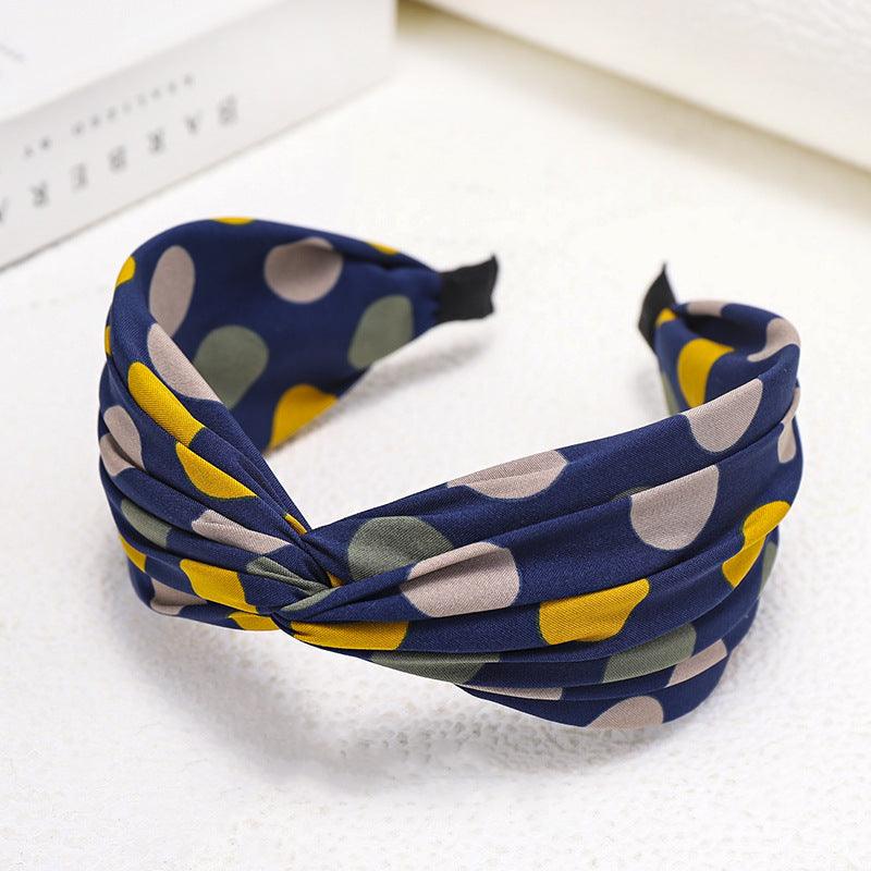 Honey House Jewelry Hair Hoop Girls Polka Dot Wide Side Hairpin - Amazitshop