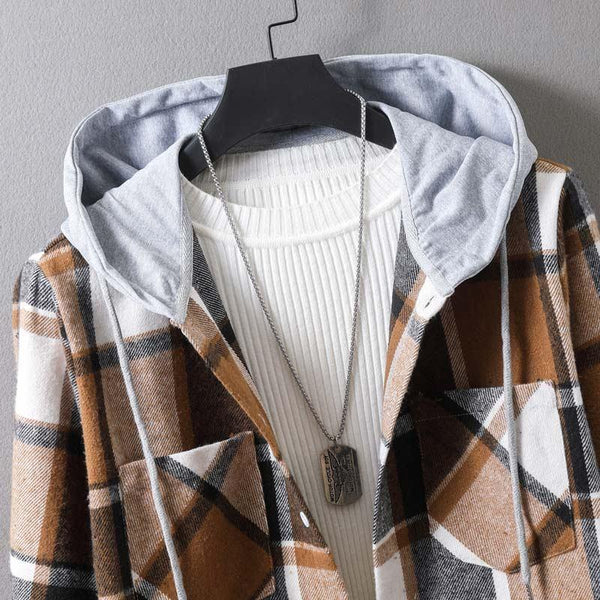 Hooded Casual Loose Fitting Sweater - Amazitshop
