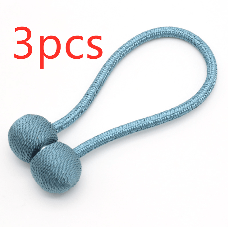 Hooked Dormitory Magnets Free Punching Lace Storage Straps Curtains with magnet buckles curtains fixed clip free - Amazitshop