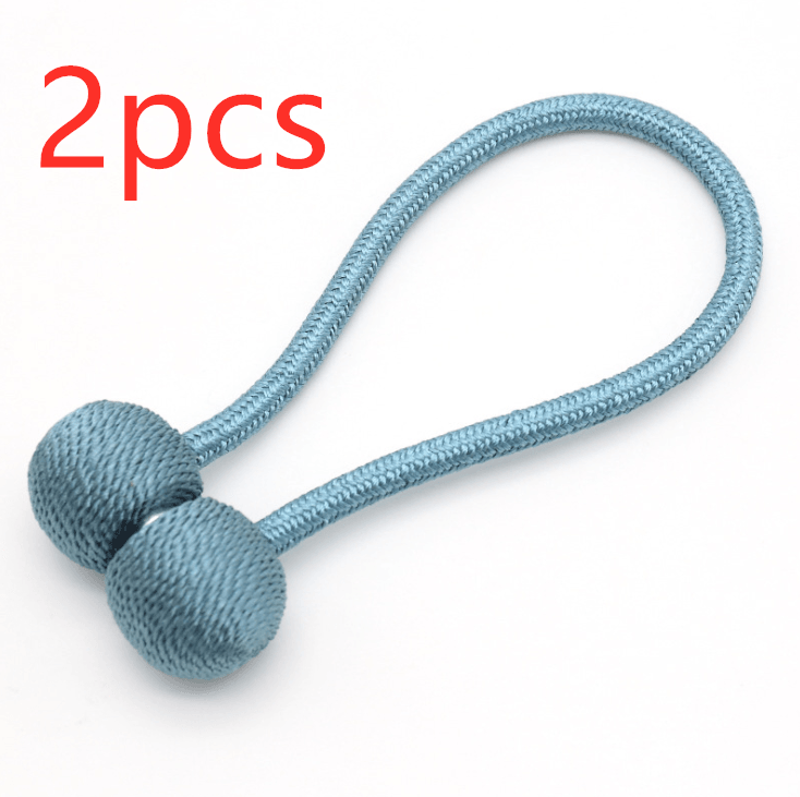 Hooked Dormitory Magnets Free Punching Lace Storage Straps Curtains with magnet buckles curtains fixed clip free - Amazitshop