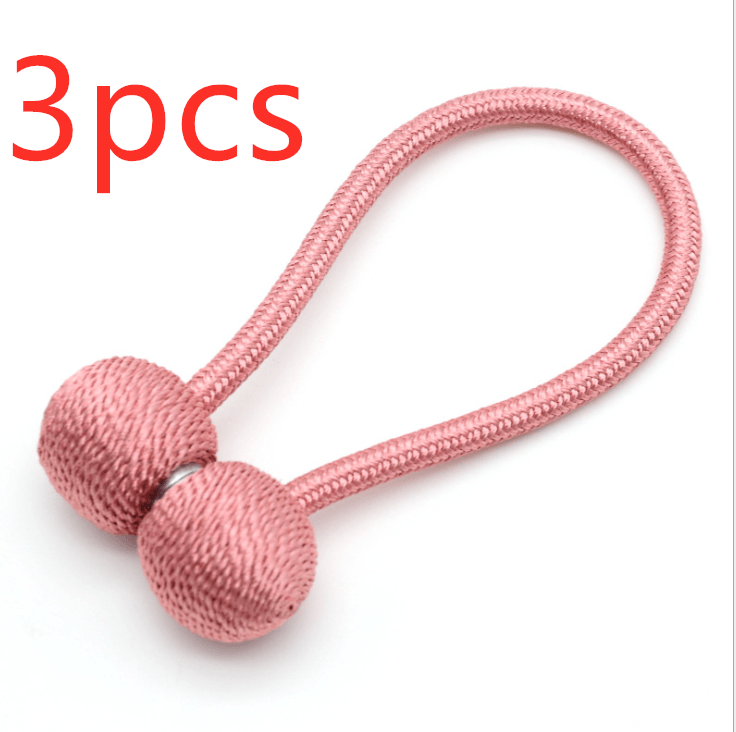 Hooked Dormitory Magnets Free Punching Lace Storage Straps Curtains with magnet buckles curtains fixed clip free - Amazitshop