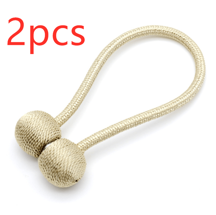 Hooked Dormitory Magnets Free Punching Lace Storage Straps Curtains with magnet buckles curtains fixed clip free - Amazitshop