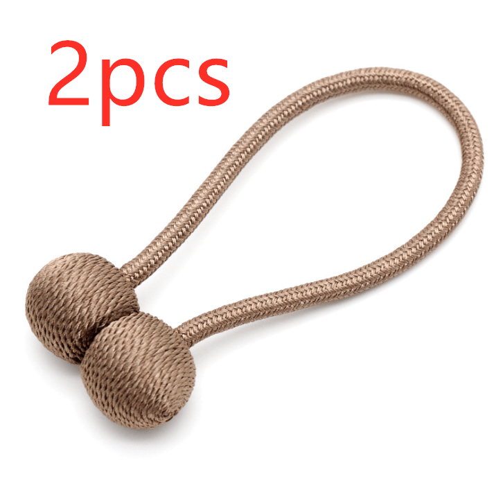 Hooked Dormitory Magnets Free Punching Lace Storage Straps Curtains with magnet buckles curtains fixed clip free - Amazitshop