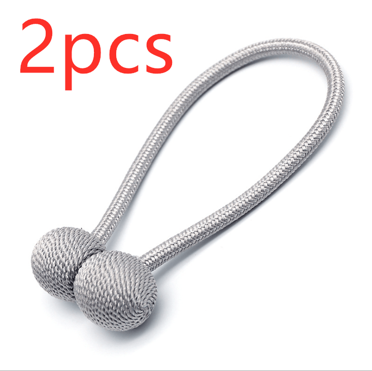 Hooked Dormitory Magnets Free Punching Lace Storage Straps Curtains with magnet buckles curtains fixed clip free - Amazitshop