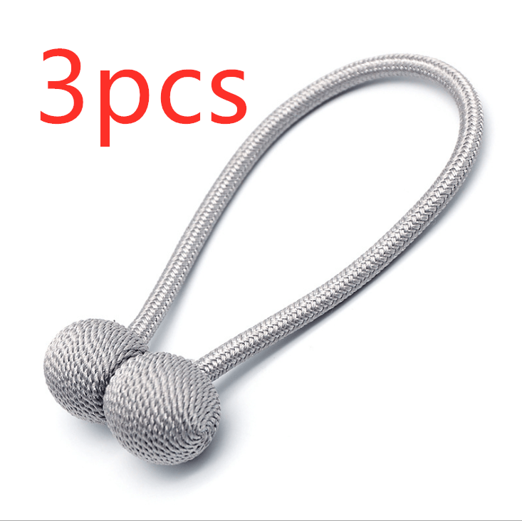 Hooked Dormitory Magnets Free Punching Lace Storage Straps Curtains with magnet buckles curtains fixed clip free - Amazitshop