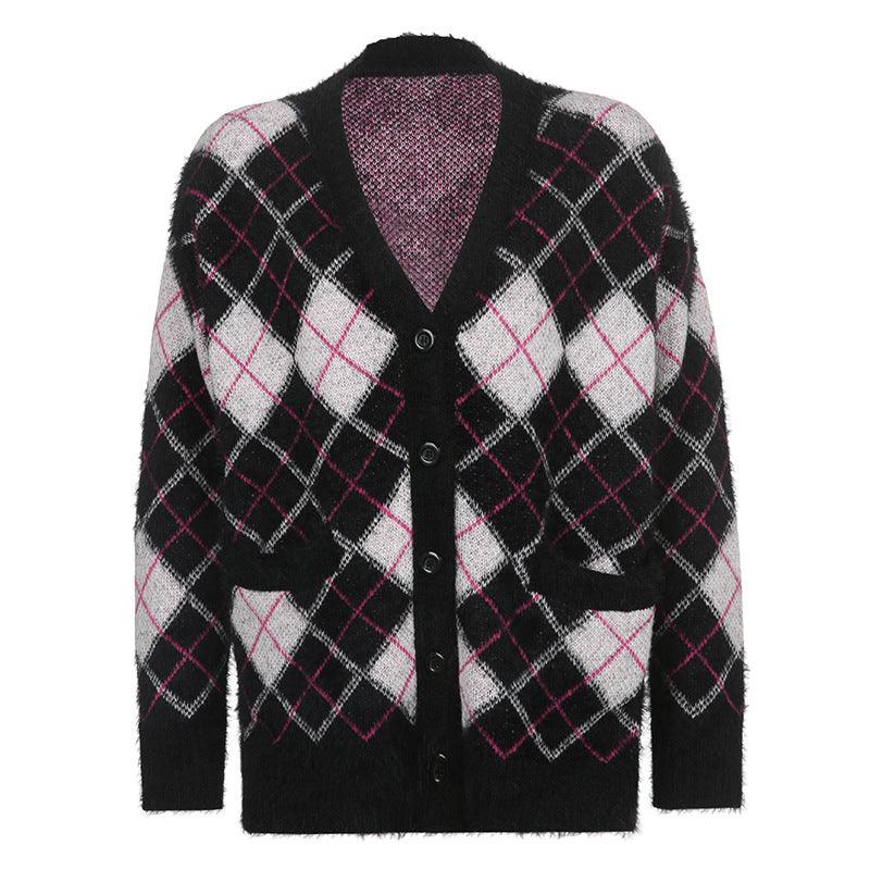 Hot Girls Wear Long Lazy V - neck Sweaters - Amazitshop