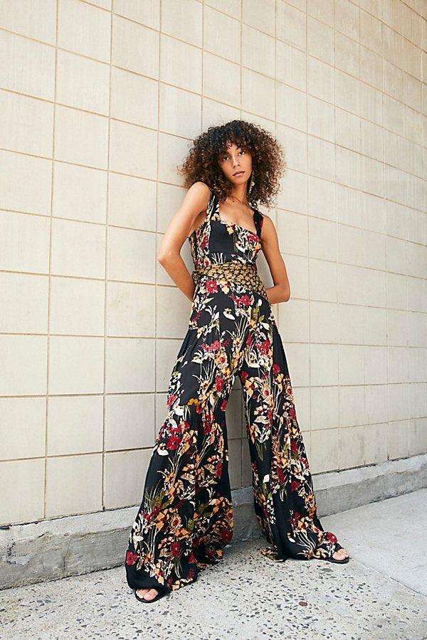 Hot Sale New Fashion Floral Women's Suspender Jumpsuit - Amazitshop