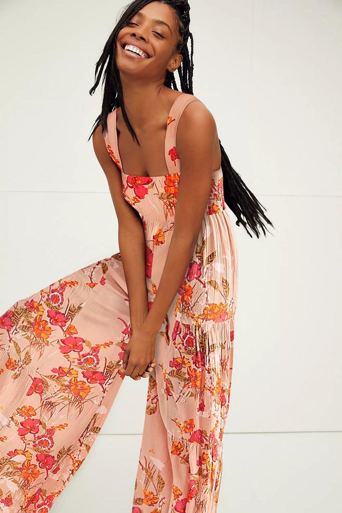 Hot Sale New Fashion Floral Women's Suspender Jumpsuit - Amazitshop