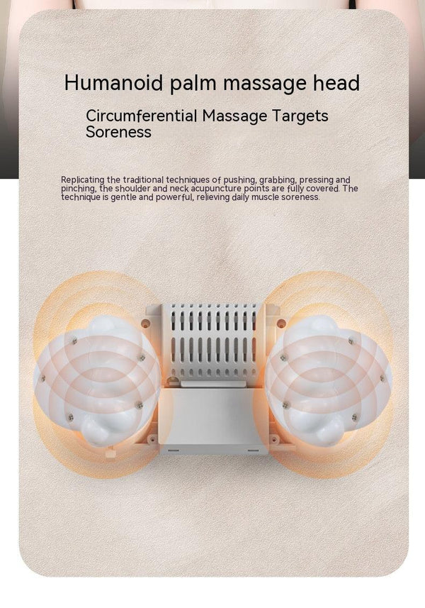 Household Cervical Vertebra Back Dredging Hot Compress Massager - Amazitshop