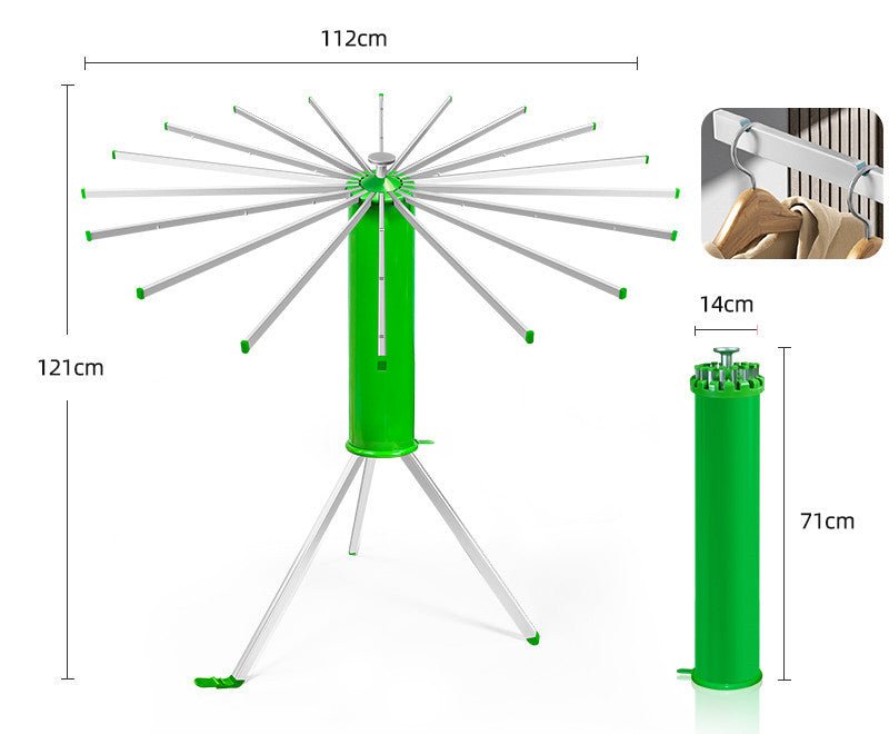 Household Floor Folding Clothes Drying Rack - Amazitshop