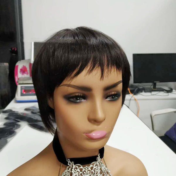 Human Hair Short Wig Non Lace Wigs - Amazitshop