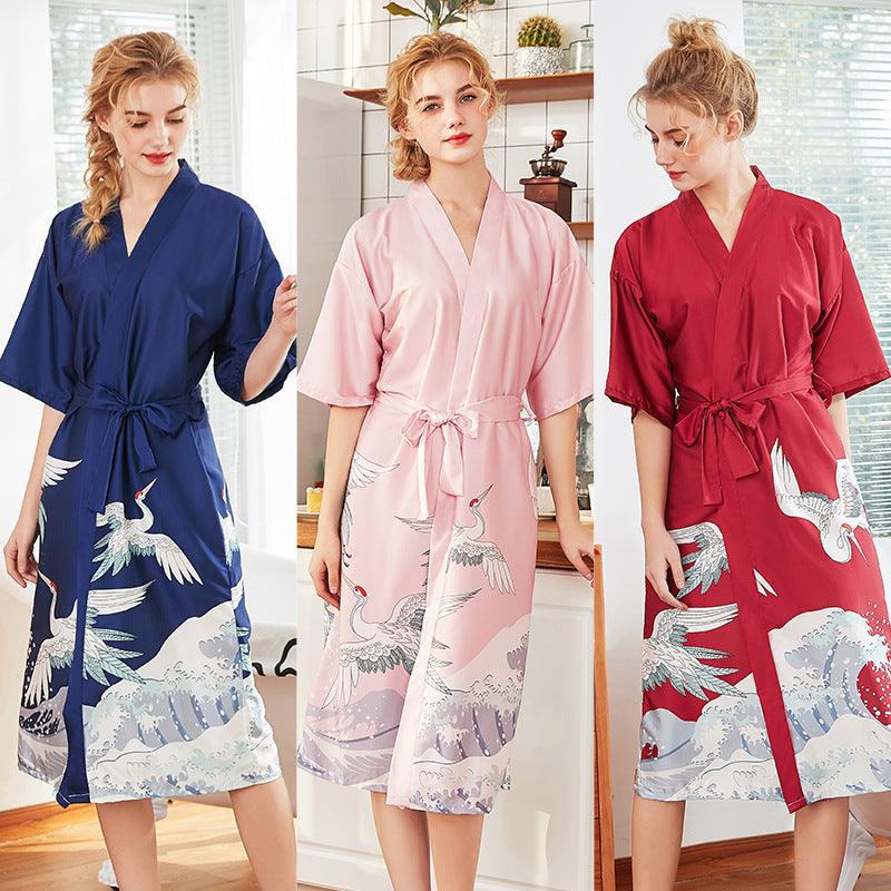 Imitation silk pajamas - Amazitshop
