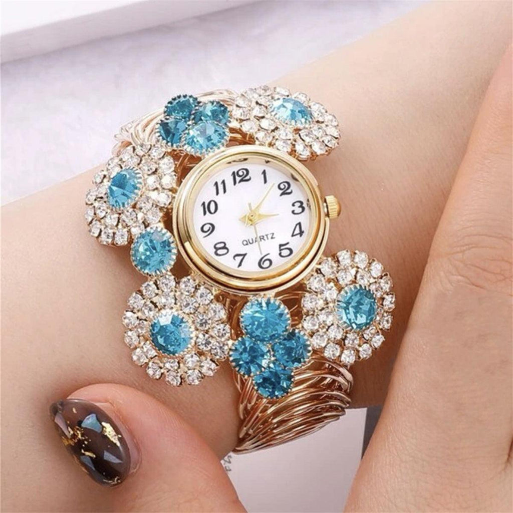 Inlaid Rhinestone Starry Women's Elegant Affordable Luxury Fashion Quartz Watch - Amazitshop