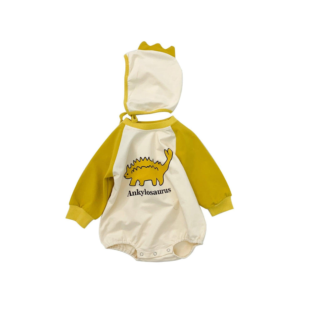 Ins Kids Cartoon Long - Sleeved Baby Jumpsuit - Amazitshop