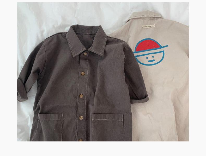 Ins Korean Baby Autumn One - Piece Outerwear For Boys And Girls - Amazitshop