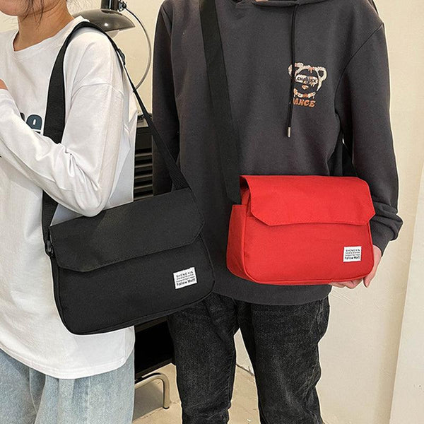 Ins Messenger Bags Women Men Crossbody Shoulder Bag Casual Couple Small Flap Bag - Amazitshop