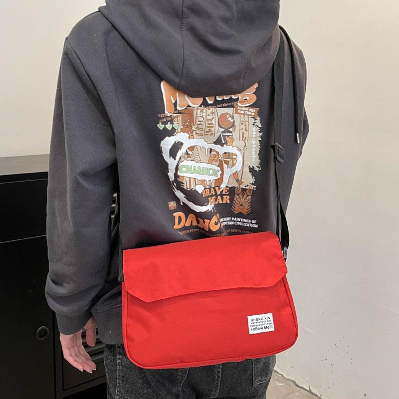 Ins Messenger Bags Women Men Crossbody Shoulder Bag Casual Couple Small Flap Bag - Amazitshop