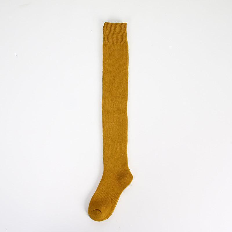 Ins Over - the - knee Socks Women's Autumn And Winter Long Socks Thickened Warm Terry Socks Beautiful Leg Shaping High Socks - Amazitshop