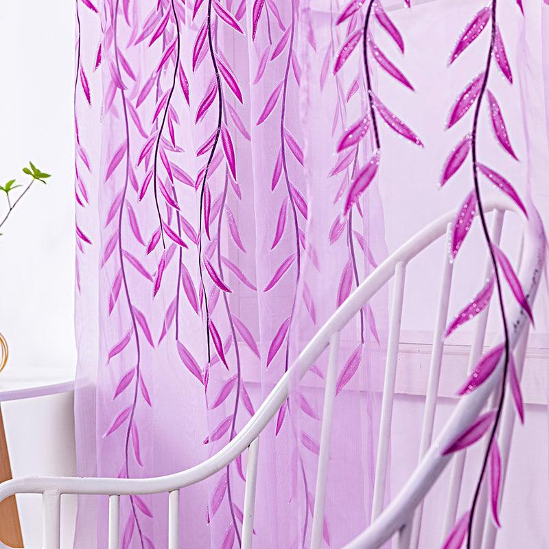 Inverted Willow Wicker Offset Printing Curtains Printing Window Screens Living Room Balcony Window Screens - Amazitshop