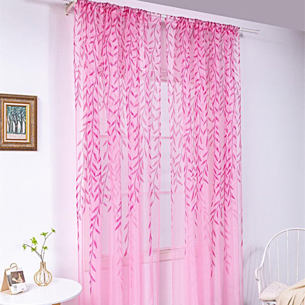 Inverted Willow Wicker Offset Printing Curtains Printing Window Screens Living Room Balcony Window Screens - Amazitshop
