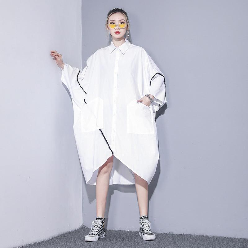 Irregular plus size dress - Amazitshop