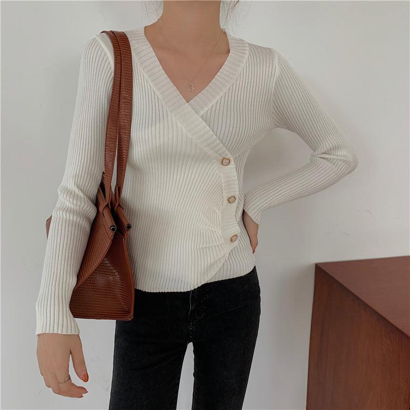 Irregular Sweaters Are Fashionable In Early Autumn With Long Sleeves - Amazitshop