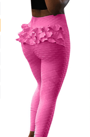 Jacquard slim fit yoga pants with slim hips and slim fit sports bottoms - Amazitshop