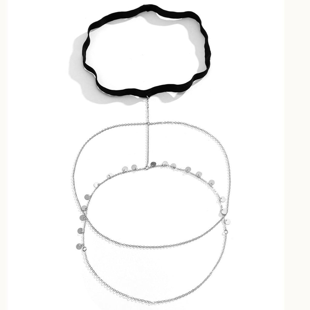 Jewelry Elastic Chain Geometric Body Chain Simple - Amazitshop