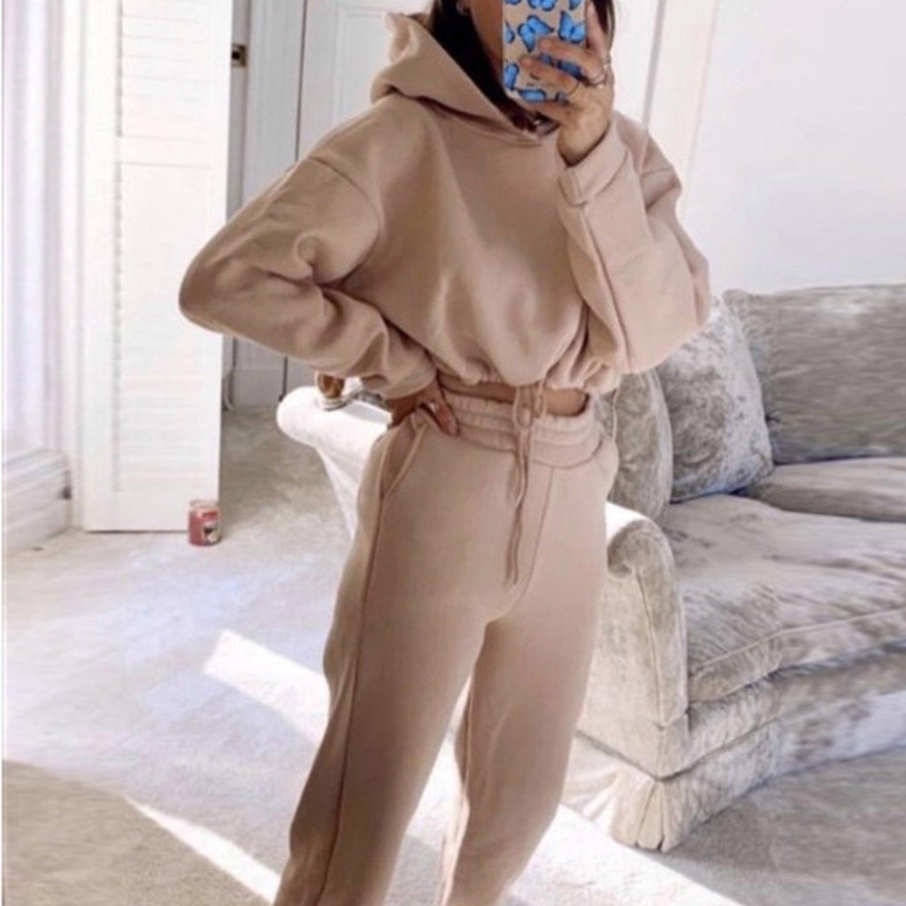 Jogging Suits For Women 2 Piece Sweatsuits Tracksuits Long Sleeve Hoodie Casual Fitness Sportswear - Amazitshop