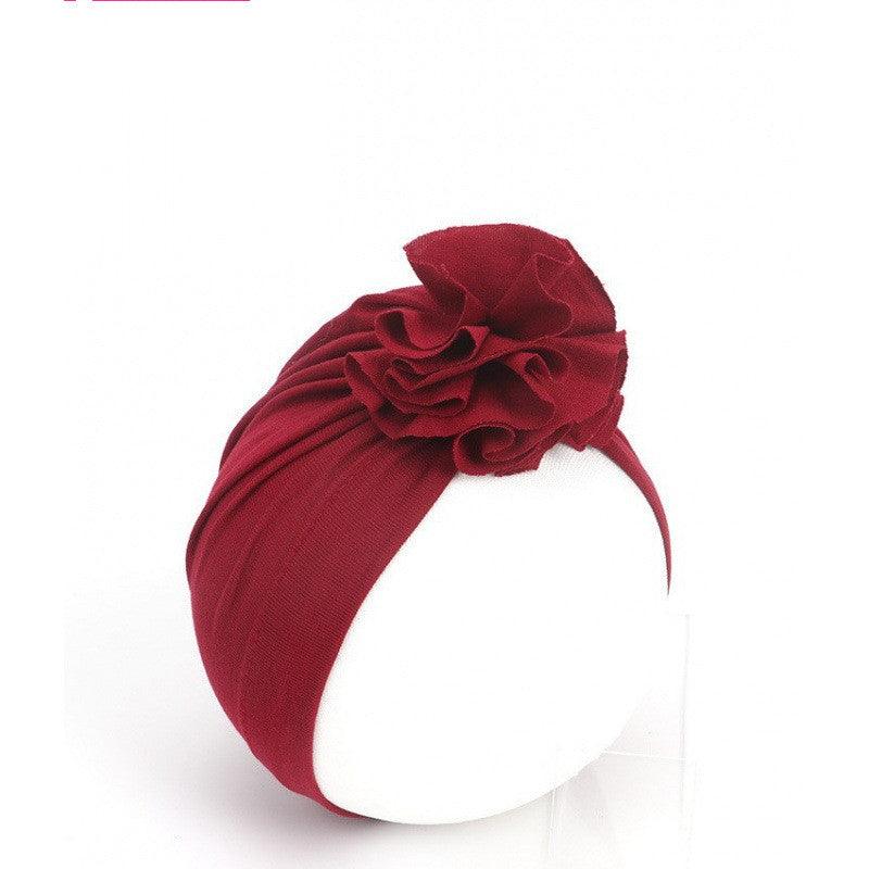 Kids Flower Hat Newborn Baby Indian Turban Cap Girl Headwear - Amazitshop