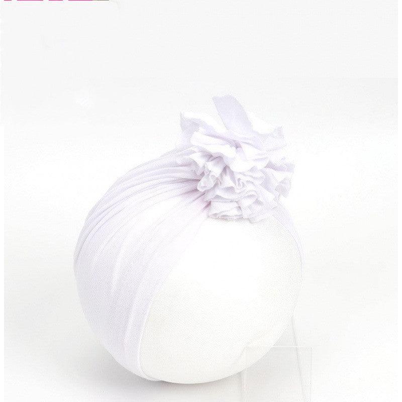 Kids Flower Hat Newborn Baby Indian Turban Cap Girl Headwear - Amazitshop