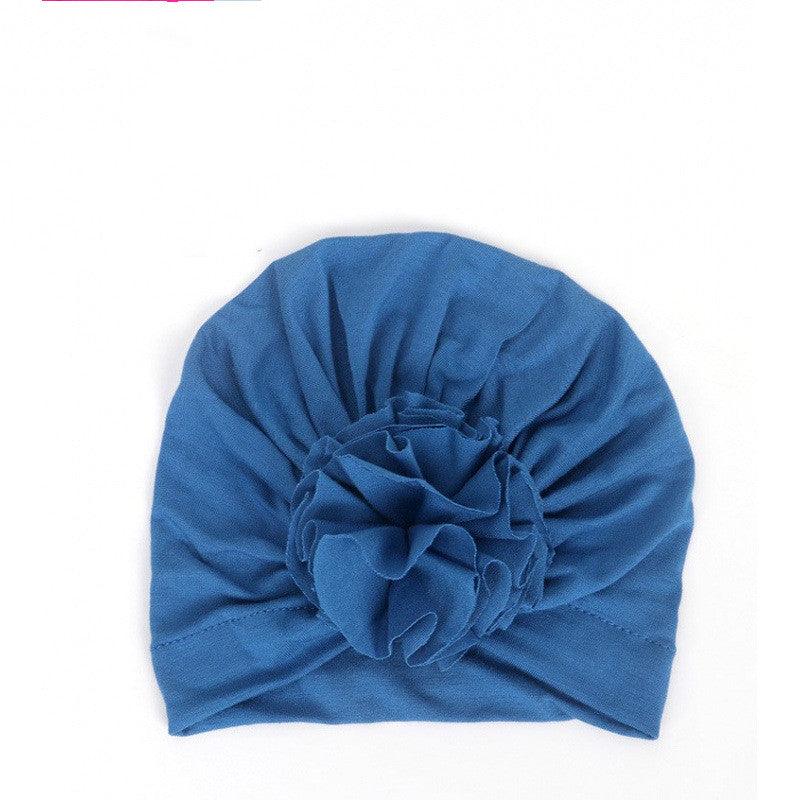 Kids Flower Hat Newborn Baby Indian Turban Cap Girl Headwear - Amazitshop