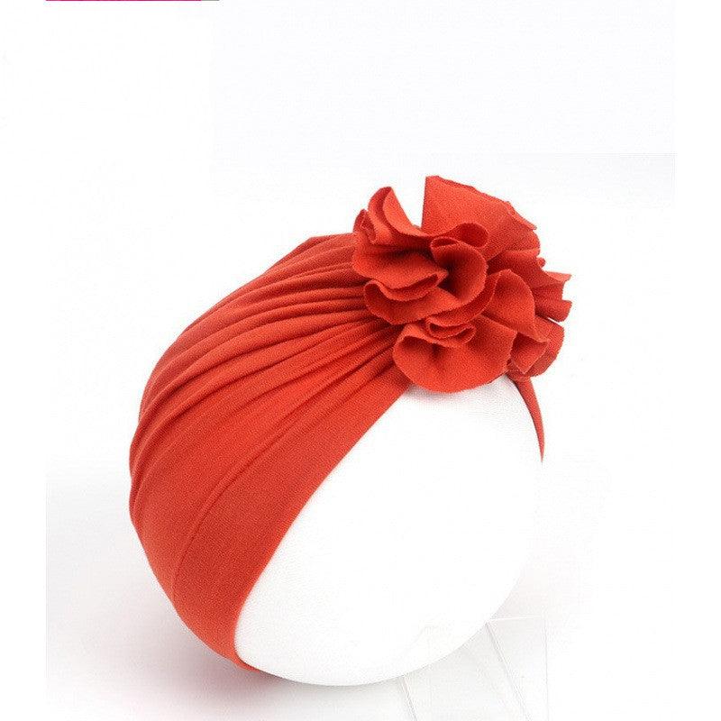 Kids Flower Hat Newborn Baby Indian Turban Cap Girl Headwear - Amazitshop