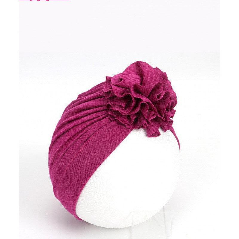 Kids Flower Hat Newborn Baby Indian Turban Cap Girl Headwear - Amazitshop