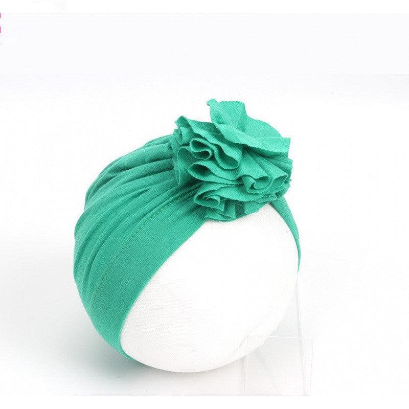 Kids Flower Hat Newborn Baby Indian Turban Cap Girl Headwear - Amazitshop