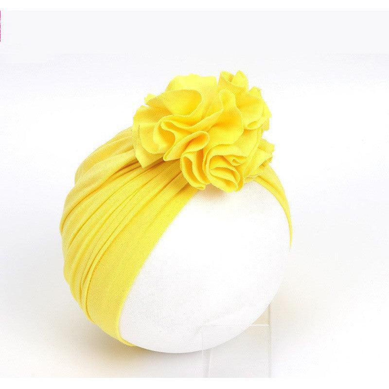 Kids Flower Hat Newborn Baby Indian Turban Cap Girl Headwear - Amazitshop