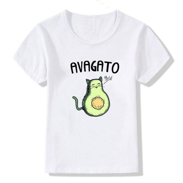 Kids Summer New Cute Vegan Boys Girls T Shirt - Amazitshop