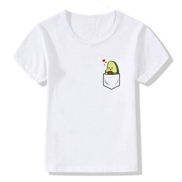 Kids Summer New Cute Vegan Boys Girls T Shirt - Amazitshop
