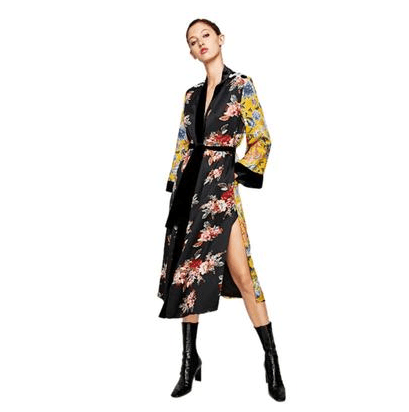 Kimono Cardigan Printed Floral Sexy Beachwear - Amazitshop