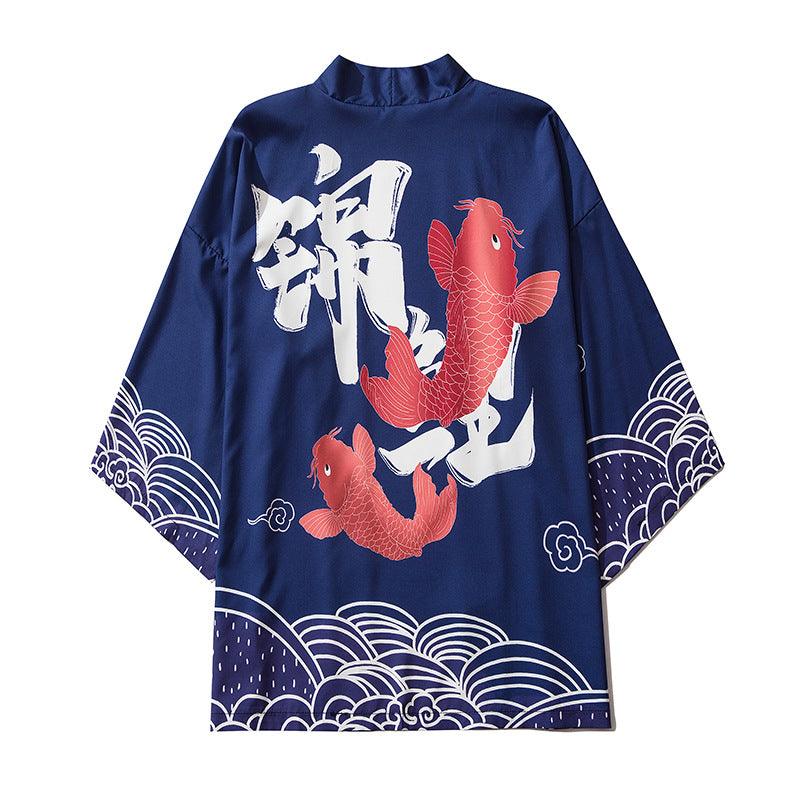 Kimono Koi Popular Three - quarter Sleeve Shirt - Amazitshop