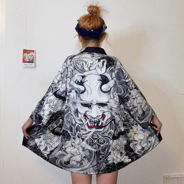 Kimono thin coat student men and women - Amazitshop