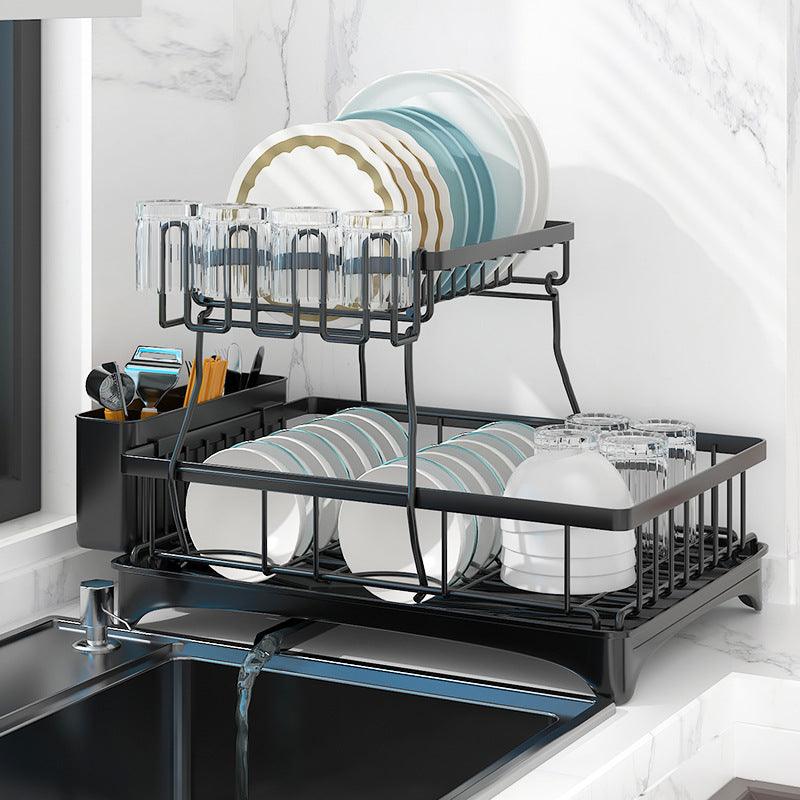 Kitchen Sink Storage Shelf Dish Storage Household - Amazitshop