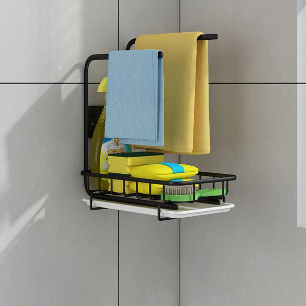 Kitchen Sink Supplies Toilet Bathroom Rag Storage Rack - Amazitshop