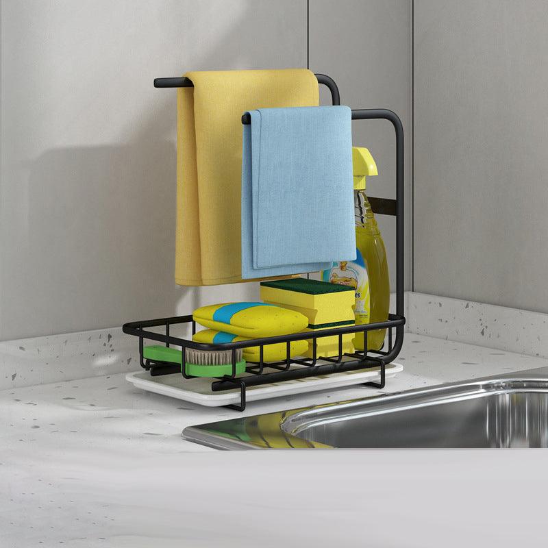 Kitchen Sink Supplies Toilet Bathroom Rag Storage Rack - Amazitshop